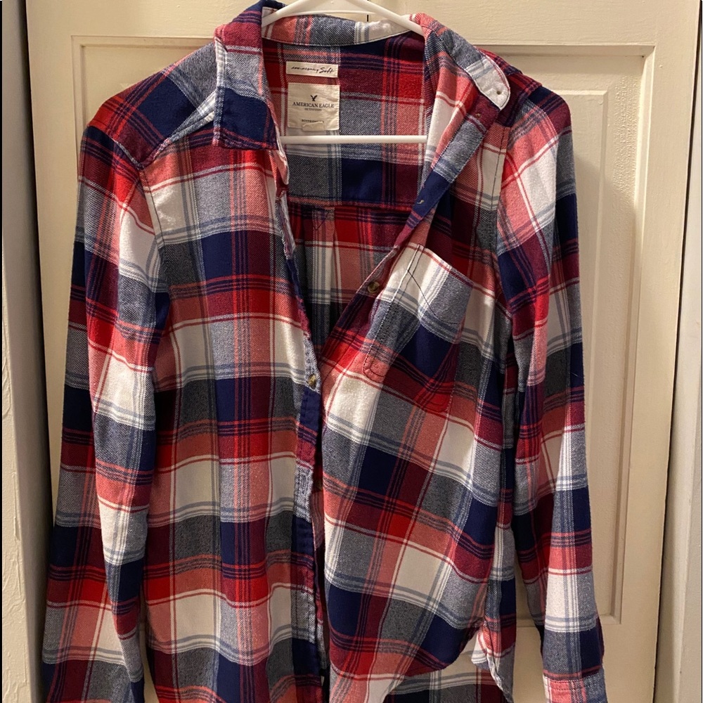 Red and blue A&E Flannel